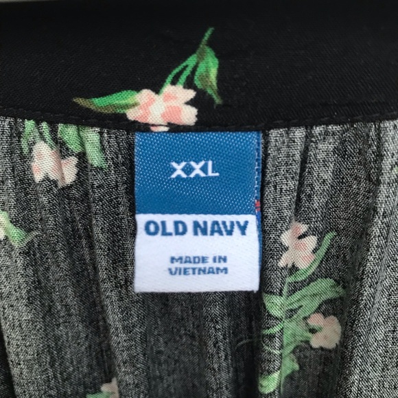 Old Navy Boho Peasant Style Floral Maxi Swing Dress, Blouson Sleeves, Size XXL - Picture 9 of 11